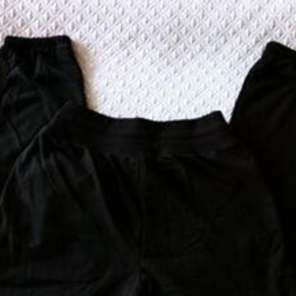 CHAMPION NWT JOGGER Casual Lounge Pants Sz Small Black w/ pockets & Cinching Tie - Picture 3 of 7